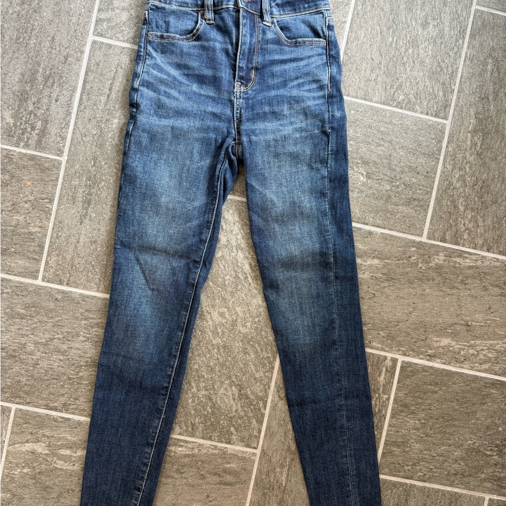 American Eagle Outfitters Dark Blue Skinny Jeans